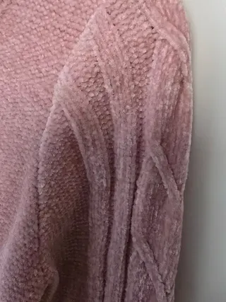 Jersey chenilla rosa talla S