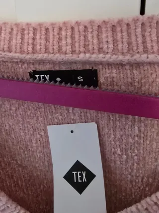 Jersey chenilla rosa talla S