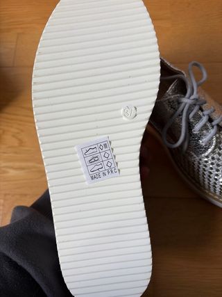 Zapatos H&D Moda Española Plateados Talla 37