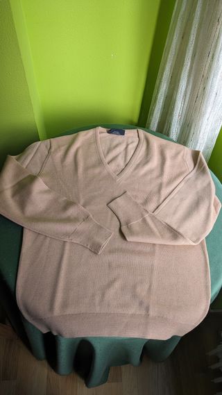 Jersey Pangolin cuello en pico - pura Lana Virgen