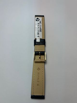 Correa de piel Ferrer negra