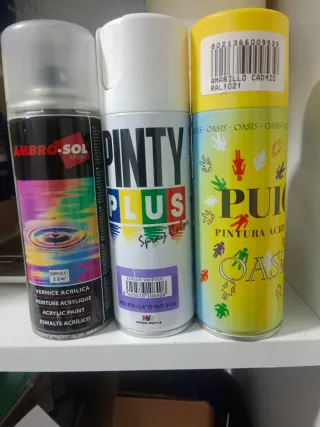 Lote de sprays de pintura