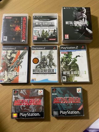 Colección Metal Gear Solid PS1 PS2 PS3 PS5