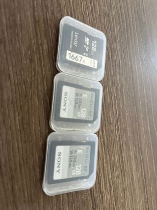 3 Cartões Memória 128GB Lexar Sony