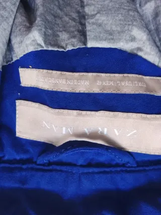 Chaqueta Zara Hombre Azul