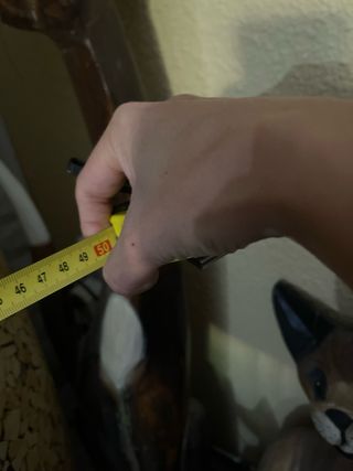 Jarrón decorativo con cañas de bambú