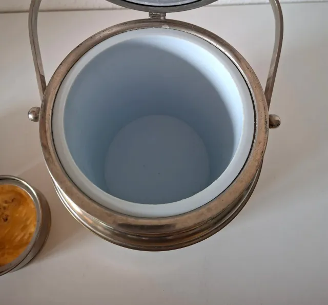 MESA DE BANDEJA AUXILIAR MADERA RAIZ - AÑOS 70