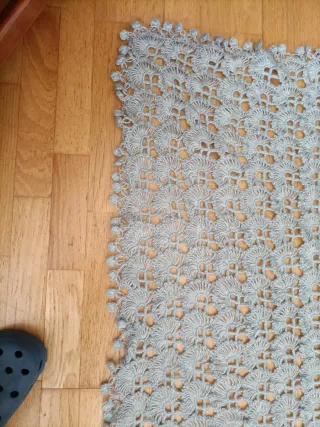 Bufanda de ganchillo hecha a mano