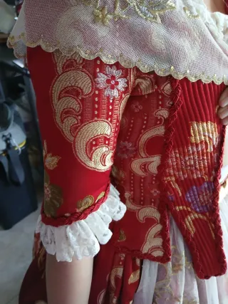 Traje Fallera Infantil con 2 Corpiños