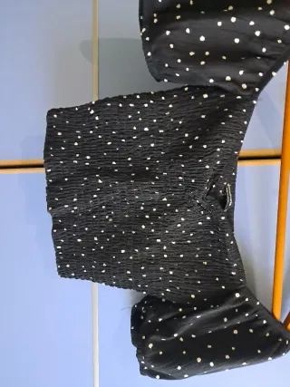 Crop Top Stradivarius Lunares Talla S