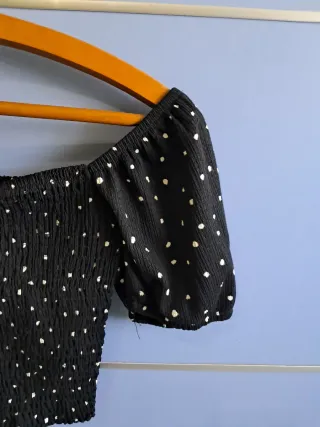 Crop Top Stradivarius Lunares Talla S