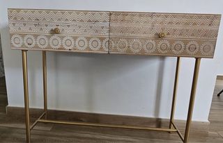 Recibidor Cómoda Madera y Metal