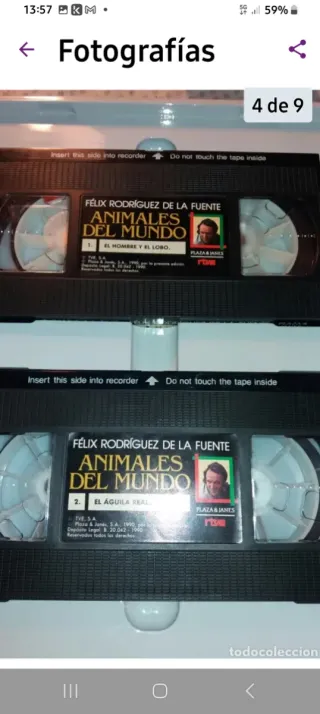 Colección 8 VHS Félix Rodríguez de la Fuente