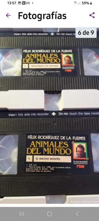 Colección 8 VHS Félix Rodríguez de la Fuente