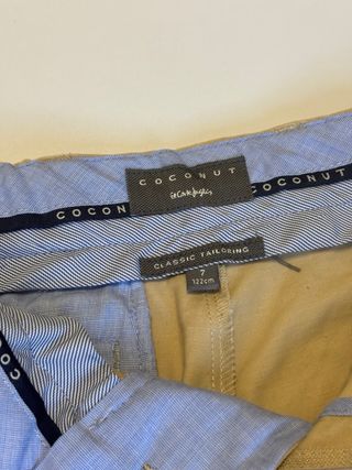 Pantalones Chinos Coconut Niño Camel Talla 7.