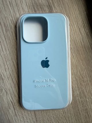 Funda Silicona iPhone 16 Pro Azul