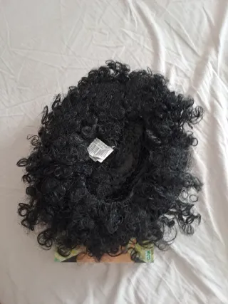 Peluca afro negra