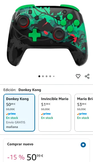 Mando Switch Pro Donkey Kong