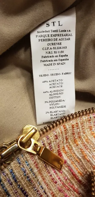 Chaqueta Purificación García cremallera