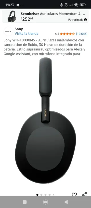 Auriculares Sony WH-1000XM4 Negros