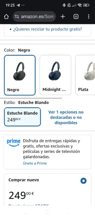 Auriculares Sony WH-1000XM4 Negros