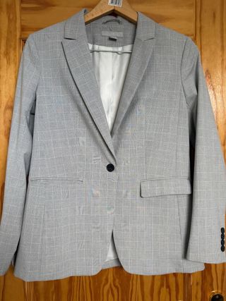 Blazer Príncipe de Gales Gris
