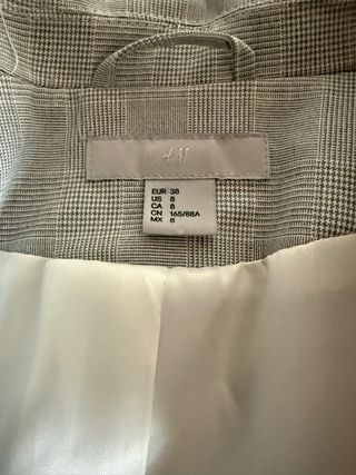 Blazer Príncipe de Gales Gris