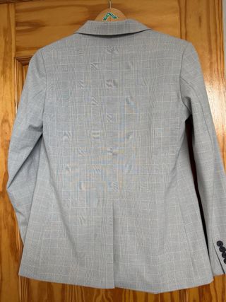 Blazer Príncipe de Gales Gris