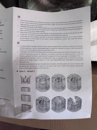 Estufa sin fuego acero inoxidable marca blanca