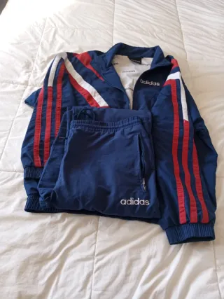 Conjunto Chándal Adidas Azul y Rojo