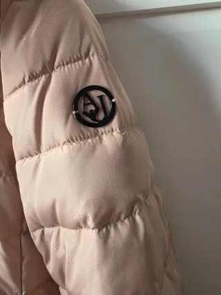 Plumífero mujer rosa-nude Armani Jeans