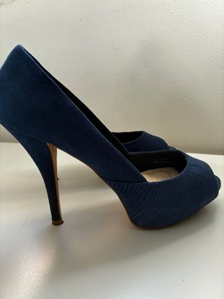 Zapatos de tacón azulina 10cm