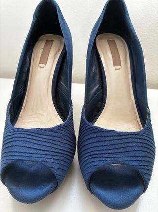 Zapatos de tacón azulina 10cm