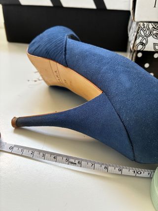 Zapatos de tacón azulina 10cm