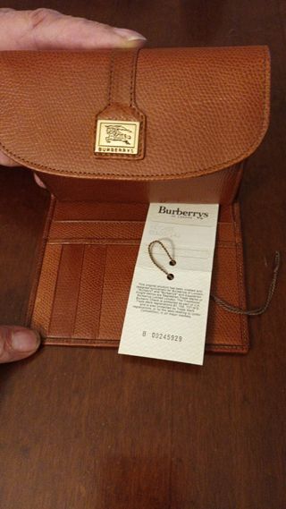 Portafoglio Burberry originale vintage marrone