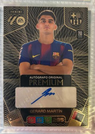 Carta Panini Gerard Martín Autógrafo Premium