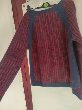 Jersey invierno granate y azul marino