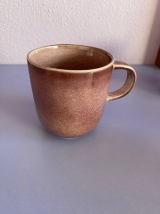 Taza cerámica rosa El Corte Inglés