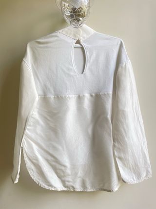 Camisa cuello bebé blanca