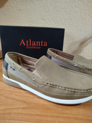 Zapatos náuticos Atlanta Beige/Marrón