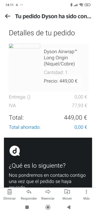 Dyson Airwrap Long Níquel/Cobre