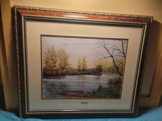 2 Quadri Paesaggio Tela Opera Originale