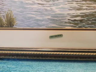 2 Quadri Paesaggio Tela Opera Originale