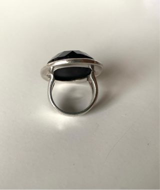 Anillo plata negro 15.3mm