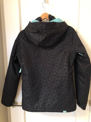 Chaqueta Roxy Esquí Negra y Turquesa