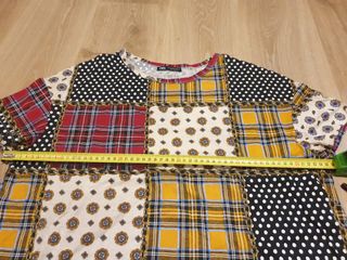 Lote 2 camisetas Zara T. M patchwork y paisley