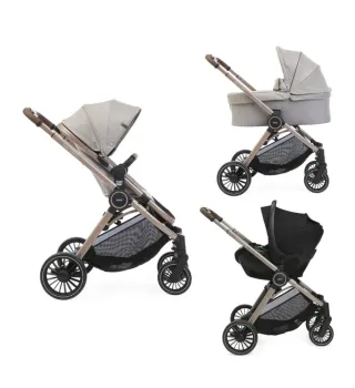 Carro Chicco con capazo, cuco y silla
