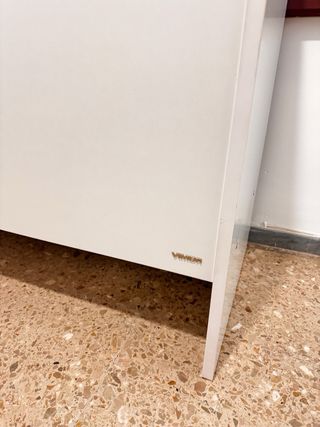 Mostrador Vitrina Corta Blanco Cristal Templado