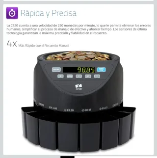 Contadora Clasificadora Automática Monedas Euros