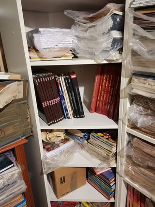 Lote 7 estanterías cómic clásico Mortadelo Trueno